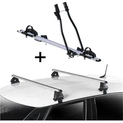 Fahrradträger SAGITTAR + Dachträger VDP EVO ALU für VW T-Roc (A11) - Praktisches Set aus Fahrradträger und Dachträger für Volkswagen T-Roc (A11) 5-Türer ab 2017. Einfach zu montieren, für alle Fahrradtypen geeignet und schafft Platz im Innenraum.