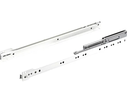 Schubladenschiene Teilauszug Rollschubführung mit integrierter Dämpfung 400 mm w