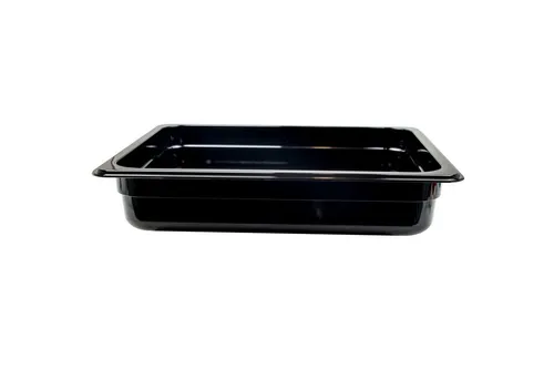 AcMax Thermobehälter GN 1/2 Polycarbonat schwarz GN-Behälter 4 Liter Tiefe 65mm