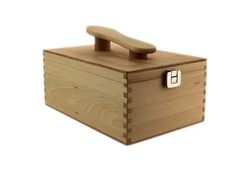 Bürstenhaus Redecker Wertbeständiger Schuhputzkasten geöltem Buchenholz Schuhputzkiste Lederpflegeset