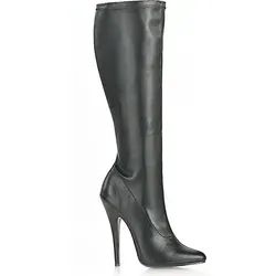 DOMINA-2000 Damen Boots von Devious, Schwarz , EU 43, US 13 - Schwarz - 45
