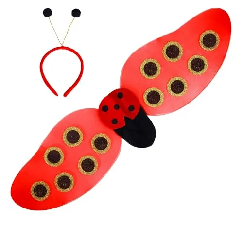 W WIDMANN MILANO Party Fashion - Kostümset, Flügel und Antennen, Accessoire, Mottoparty, Karneval