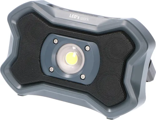 Produktbild Shada LED Wiederaufladbare kompakte Arbeitslampe 20W mit 2 Bluetooth Lautsprecher 2000LM 5000K 4000MAH 7.4V