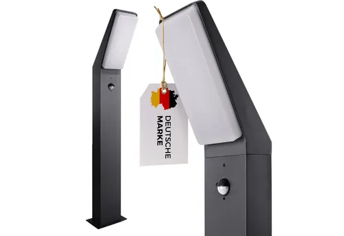 Maxkomfort Außen-Wandleuchte MA-2305A1 - LED Außenwandleuchte mit Bewegungsmelder, 12W, 1500lm, IP65, ideal für Sicherheit und Komfort im Außenbereich.