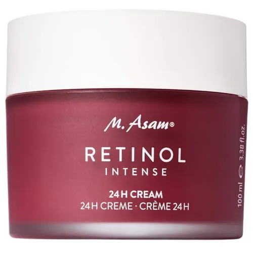M. Asam RETINOL INTENSE 24h Cream – Vegane Anti-Aging Gesichtscreme mit Hyaluron - Tagespflege für straffere, glattere Haut. Mit kraftvollem Retinol und Sheabutter für effektive Faltenglättung und einen strahlenden Teint.