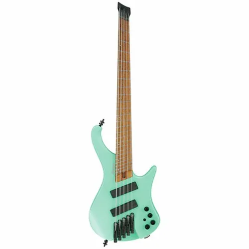 Ibanez EHB1005MS-SFM E-Bass - 5-saitiger Multiscale E-Bass mit gekammertem Korpus aus Linde, geröstetem Vogelaugenahorn-Griffbrett und Bartolini Tonabnehmern für herausragenden Klang.