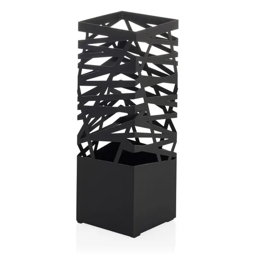 Regenschirmständer Metall mit 2 Haken - Drohnen-Zubehör, freistehender Schirmständer aus robustem Stahl mit Wasserauffangschale – ideal für Ordnung und Sauberkeit im Eingangsbereich.