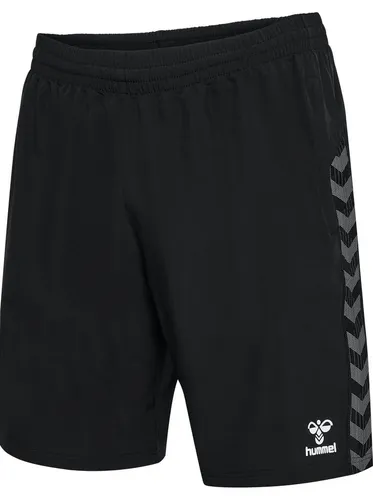 hummel Sporthose hmlAUTHENTIC Woven Shorts (mit Reißverschlusstaschen) kurz schwarz Herren, Größe: XXL