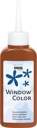 KREUL WINDOW COLOR FENSTERMALFARBE HELLBRAUN 80 ml FENSTERFARBE 100ml/4,49€