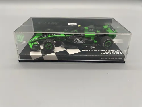 Minichamps F1 1:43 Stake Kick Sauber C44 Guanyu Zhou Bahrain GP 2024 Lim. 442