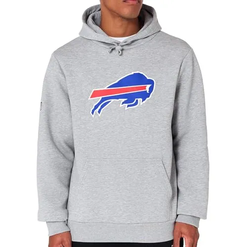 New Era Buffalo Bills NFL Team Logo Hoody Grau - S - Sportfan Sweatshirts & Hoodies | Stylischer Kapuzenpullover mit Teamlogo-Print, ideal für NFL-Fans und aus hochwertigem, langlebigem Material gefertigt.