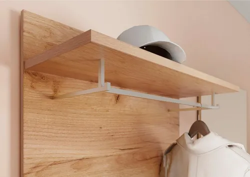 MID.YOU Garderobenpaneel ALEDO - Modernes Design trifft Funktionalität - Garderobenpaneel ALEDO in Navarra-Eiche, bietet stilvollen Stauraum für Mäntel und Accessoires, ideal für jeden Eingangsbereich.