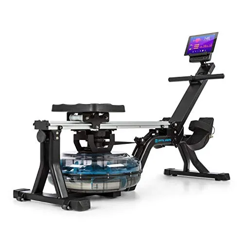 Capital Sports Wasser Rudergerät für Zuhause, klappbar, 13 L, gelenkschonendes Training, 8-Stufen-Wasserrower, 150kg Belastbar