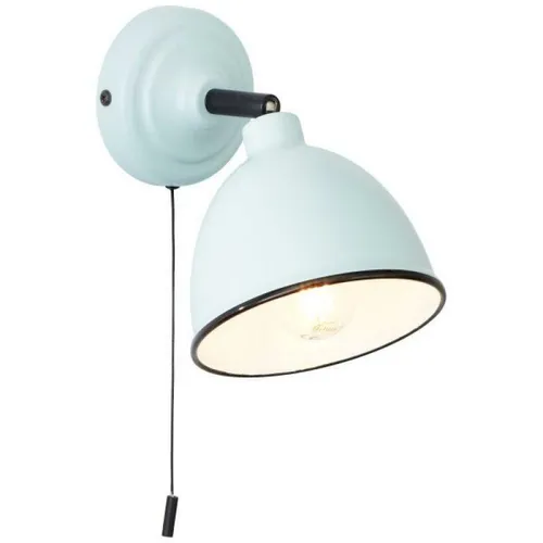 Brilliant Telio Wandleuchte mit Zugschalter 28W - Metall hellblau - Stilvolle Wandleuchte mit Zugschalter, ideal für jedes Zimmer. Aus hochwertigem Metall in hellblau, sorgt für modernes Ambiente und individuelle Lichtgestaltung.