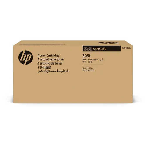 HP (Samsung) Toner MLT-D305L/ELS SV048A schwarz - Original Toner mit hoher Kapazität für ca. 15.000 A4-Seiten, kompatibel mit Samsung ML-3750 N und weiteren Modellen, ideal für große Druckvolumen.