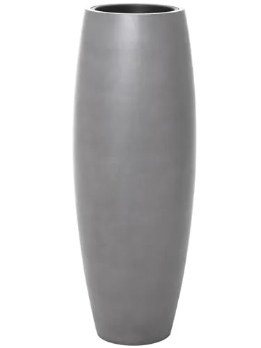 Pflanzkübel Bodenvase Fiberglas Magnum Beton-Design Grau in grau von VIVANNO