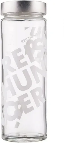 Reishunger Vorratsglas Reishunger Reisglas, Massivglas aus kleiner italienischer Glasfabrik, (1-tlg), Mit Dosierskala für 600g Reis oder andere Nahrungsmittel