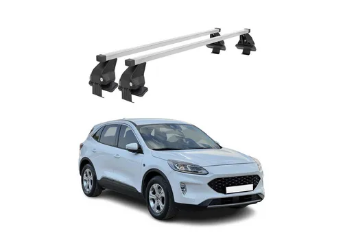 OMAC Dachträger Menabo für Ford Kuga 2019-2025 - Dachgepäckträger aus hochwertigem Stahl, wasserbeständig und leicht abnehmbar. Perfekt für Outdoor-Abenteuer und vielseitig einsetzbar, ideal für Fahrräder, Skier und Gepäck.