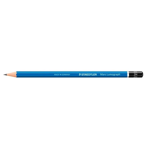 STAEDTLER Mars Lumograph 100 Bleistifte 2H blau, 12 St.