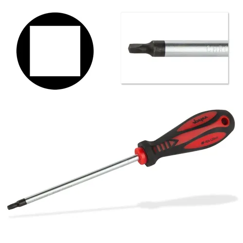 Vierkant Schraubendreher Schraubenzieher 3x6x125 magnetisch Chrom-Vanadium-Stah