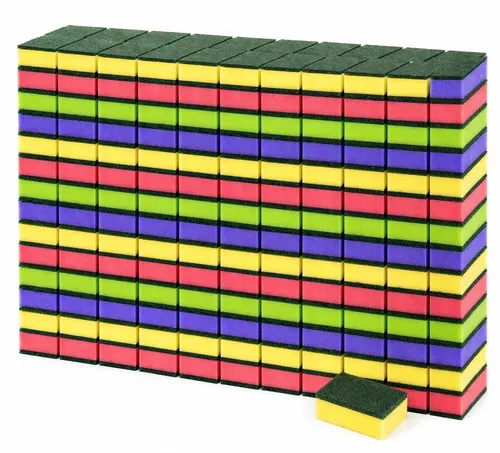 BAYLI Scheuerschwamm 112er Set – Bunte Küchenschwämme für starke Reinigung - 112er Set bunte Küchenschwämme – ideal für die gründliche Reinigung in Küche und Gewerbe. Mit extra starkem Scheuervlies für effektives Schrubben ohne Zerfall. Perfekt für Töpfe, Pfannen und robuste Oberflächen. Langlebig und hygienisch.