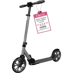 HUDORA Scooter Up 200 - Geräuscharmer Aluminium-Roller - Roller / Kickboards - Höhenverstellbar und klappbar für einfachen Transport, ideal für Kinder, Jugendliche und Erwachsene mit einem Gewicht von bis zu 100kg.