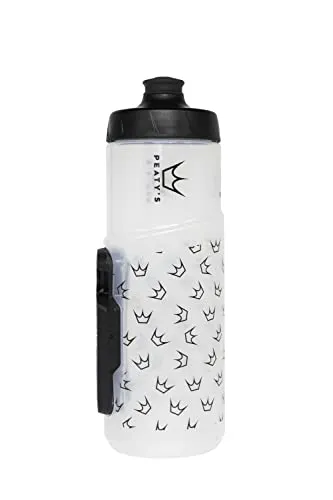 Peaty's x Fidlock Lockin Magnetische Fahrrad Trinkflasche mit Halter - 600 ml Trinkflasche für Fahrrad und Fidlock Halterung System, Premium-Alternative zu Halterung Getränkehalter, Twist & Release