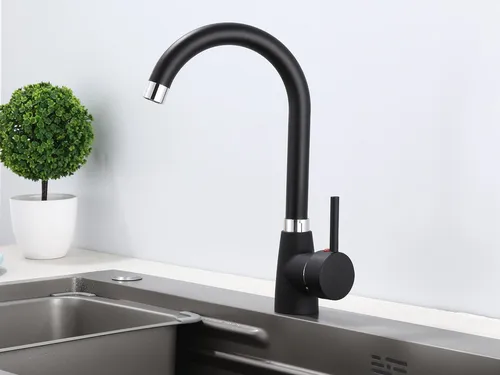 inter Küchenarmatur 360° Wasserhahn Schwarz