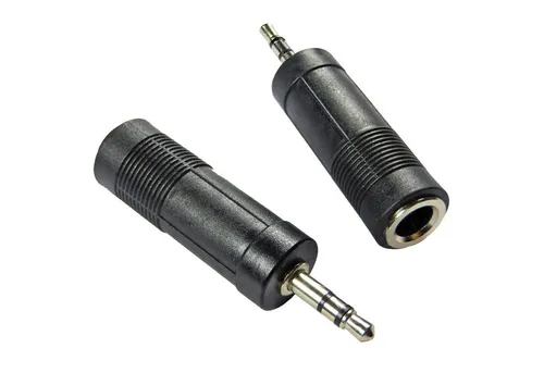 keepdrum keepdrum ADA074 Adapter 6,35mm Klinken zu 3,5mm Klinkestecker 2 Stück Audio-Adapter 3,5-mm-Klinke zu 6,35-mm-Klinke, Stereo Übertragung