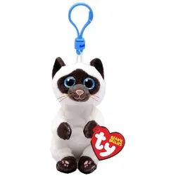 Ty T43106 Gatto Plüschtier - Kuschelige Siamkatze mit glitzernden Augen, 12 cm groß, perfekte Geschenkidee für jeden Anlass