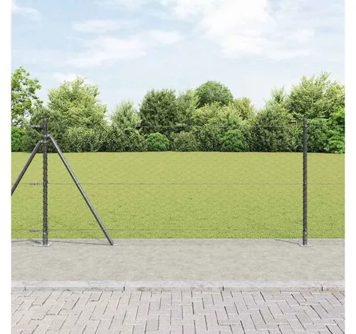 furnicato Zaunpfosten Set 2500 x 3.2 x 100 cm Grau - Robuste Zaunpfosten für sicheren Halt im Außenbereich. Ideal für Gärten und Terrassen, bieten sie Stabilität und Pflegeleichtigkeit durch korrosionsbeständigen Stahl. Modernes Design fügt sich harmonisch in jede Umgebung ein.