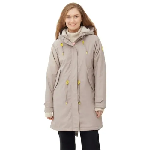 Derbe Hamburg Mantel Damen Friese Tidaholm beige L von Derbe