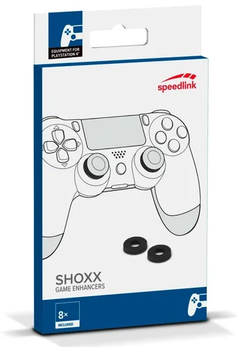 SHOXX Game Enhancer Stoß-Dämpfer Thumb-Stick Ringe für Sony PS4 PS5 Controller 8