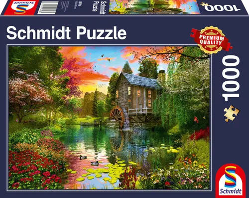 DOMINIC DAVISON - DIE WASSERMÜHLE * THE WATERMILL - Schmidt Puzzle 58968 - 1000