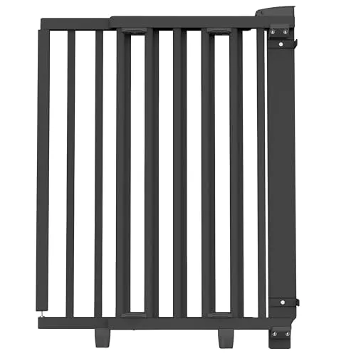 Geuther Türschutzgitter 58-133 cm - Extra Hoch 83 cm - Kindersicherung mit TÜV/Gs Zertifikat, extra hoch und stufenlos einstellbar für Durchgänge von 86-133 cm, garantiert Sicherheit und Flexibilität.