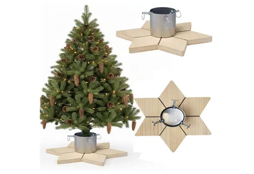 COIL Christbaumständer mit Wasserspeicher für echten Baum