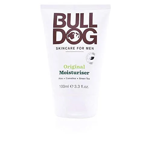 Bulldog Original Moisturizer Feuchtigkeitscreme für das Gesicht 100 ml - Tagespflege für Herren, spendet intensive Feuchtigkeit und bereitet die Haut optimal auf die Pflege vor, ideal für eine gründliche Reinigung und Pflege.