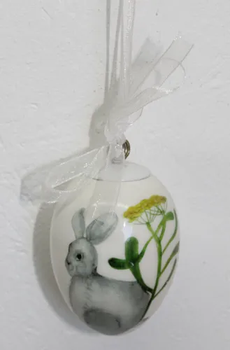 Osterdeko Osterei Hase Oserhase Ei Deko Ostern Shabby Chic 7*4,5 cm