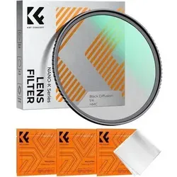 82mm Black Mist 1/4 Diffusionsfilter aus optischem Glas - Hochwertiger 82mm Diffusionsfilter mit 18x Nano-Beschichtung für kreative Effekte und weiche Bildgestaltung, ideal für Fotografen und Videografen.