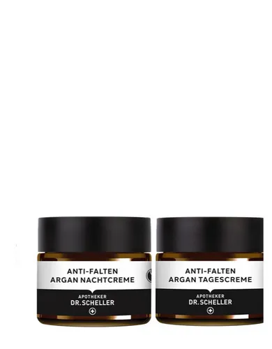 3tlg Dr. Scheller Anti-Falten Argan Tagescreme & Nachtcreme inkl. Beauty-Band