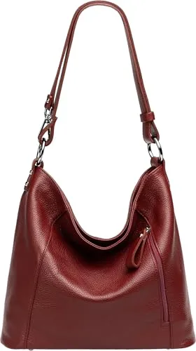 Caspar Sportlich Elegante Ledertasche 2-in-1 von Caspar