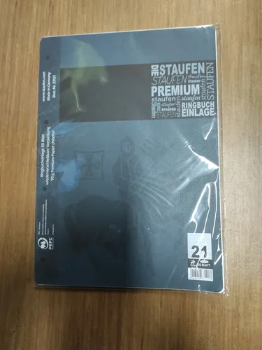 Staufen Ringbucheinlagen Din A4 liniert ohne Rand Nr21 50 Blatt 33121 90g/m²