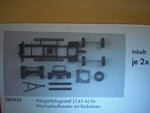 Herpa Z Zurüstteil Hänger-FG f.We-Aufb. 7,45m