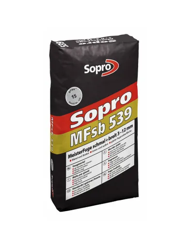 Sopro MFsb 539 Meisterfuge schmal + breit Fugenmörtel 25kg grau