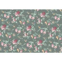 Fototapete Vlies INX8-003 Ink Embellish 8-tlg. 400 x 280 cm - Stilvolle grüne Fototapete aus Vlies, ideal für Flur, Küche oder Wohnzimmer – verwandelt jeden Raum in eine Oase der Ruhe.