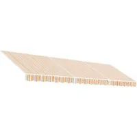 Furnicato Markisenbespannung Mehrfarbig Gestreift 5x3 M