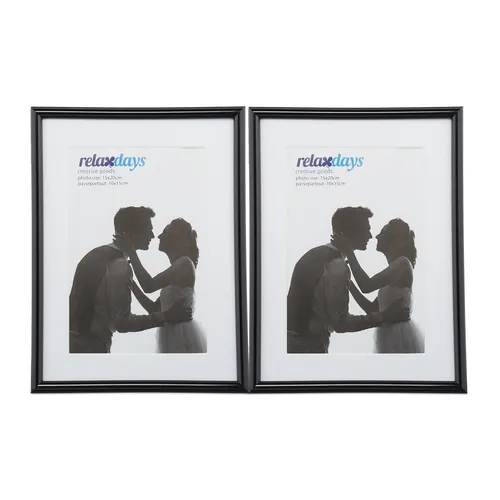 Bilderrahmen 2er Set, Tischbilderrahmen, Dekobilderrahmen 15x20 cm, Fotorahmen