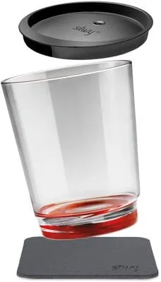 silwy Triple Magnet Trinkbecher, 3-teilig, ready red in rot von silwy