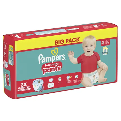 Pampers® Windeln baby-dry™ BIG PACK Größe Gr.4 (9-15 kg)