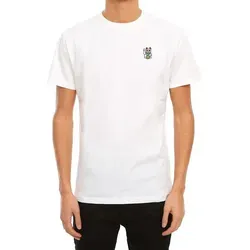 iriedaily T-Shirt Bye Bye aus Bio-Baumwolle mit mehrfarbigem Stick weiß S